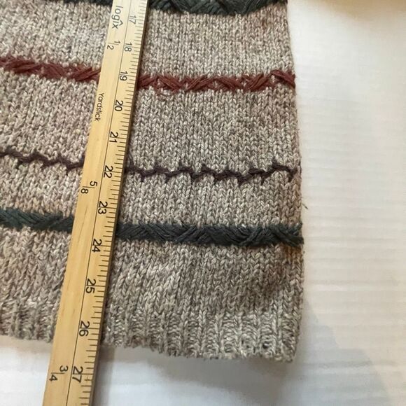 Vintage Studio Works size L Ramie blend hand stitched design sweater. - Picture 3 of 9